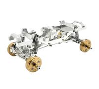 BGDIEAKIN For FMS 1/24 For Xiaoqi FCX24 RC Car Upgrade Chassis Is All Metal, Frame Includes Spare Parts Dual Speed Gearbox And Counterweight(Gelb)