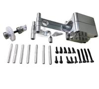 BGDIEAKIN Rc helicopter Metal Tail Boom Mount for Ta-rot TL1303-01 for AL-IGN for TR-EX 450 SE V2 V3 Pro Sport with/no gear upgrade parts(With gear)