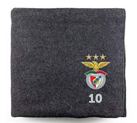 BgEurope Personalized Grey Polar Blanket - Benfica Stars (Logo + Monogram (up to 3 Letters))