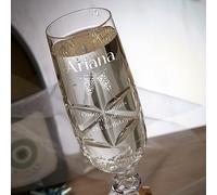 BGExpress Personalised Birthday Flamenco Champagne Flute Prosecco Glasses (21st Birthday)