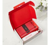 BGExpress Personalised Corporate Gift Set Box - Custom Castelli Notebook, Pen & Water Bottle Gift Set Company Gifts Gifting for Employees Business - Corporate Christmas Xmas Presents for Staff (Red)