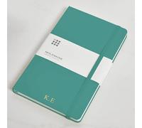 BGExpress Personalised Custom Premium Hardcover Moleskine Notebook - Custom Gifts for CEO, Managers, Husband, Students (Reef Blue)