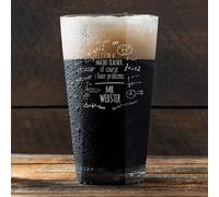 BGExpress Personalised Engraved Maths Teacher Lager Glass Craft Beer Pint Glass Novelty Funny Birthday Teacher Gift