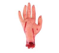 BGFAVCV Bloody Horror Scary Halloween Prop Fake Severed Life Size Arm Hand House 19 X 10.5cm