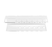 BGFAVCV Wall-Mounted Acrylic Dry Erase Marker Holder, 6 Slot Clear Eraser Marker Organizer for Office School Home