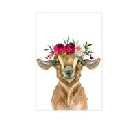 BGFER Baby Cow Art Poster Canvas Poster Bedroom Decor Landscape Office Room Decor Gift 24x36inch(60x90cm)