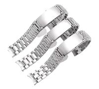 BGFFDSZ 18MM 20MM 22MM 316L Silver Stainless Steel Watch Bands Strap Compatible With Omega Seamaster Speedmaster Planet Ocean Belt(5 beads Silvery,20mm)