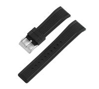 BGFFDSZ 20mm 22mm Liquid Silicone Strap Compatible With Huawei Watch GT5 GT4 GT 3 Watch4 Smartwatch Universal Quick Release Bracelet Band Compatible With Seiko(Black01,22mm)