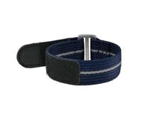 BGFFDSZ 20mm 22mm Nylon Strap Compatible With Seiko Compatible With Tudor Hook And Loop Fastener Watch Band Men Waterproof Wrist Bracelet Compatible With Omega(Blue grey blue,22MM_M 260MM)