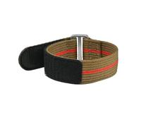 BGFFDSZ 20mm 22mm Nylon Strap Compatible With Seiko Compatible With Tudor Hook And Loop Fastener Watch Band Men Waterproof Wrist Bracelet Compatible With Omega(Brown red,20MM_L 290MM)