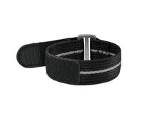 BGFFDSZ 20mm 22mm Nylon Strap Compatible With Seiko Compatible With Tudor Hook And Loop Fastener Watch Band Men Waterproof Wrist Bracelet Compatible With Omega(Black grey black,20MM_L 290MM)