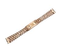 BGFFDSZ 20mm Watch Band Compatible With NH35 Sub Jubilee Case 904L Stainless Steel Strap Glide Lock Buckle Silver Full Gold Bracelet(A5)