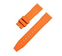 BGFFDSZ AdaptationiwcFluororubber Watch Strap Petronas Portugal Seven Little Princes Pilot20 21mmQuick Release(Orange,20mm)