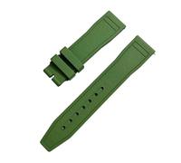 BGFFDSZ AdaptationiwcFluororubber Watch Strap Petronas Portugal Seven Little Princes Pilot20 21mmQuick Release(Green,20mm)