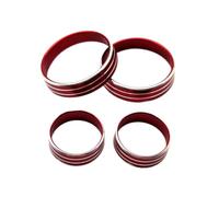 BGFFDSZ Car AC Control Adjust Trim Cover Air Condition Volume Radio Switch Knob Ring Trim Sticker Compatible With KIA Sportage QL 2017(Red)