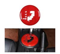 BGFFDSZ Car Gear Shift Knob Frame Trim Central Control Gear Lever Panel Cover Sticker Compatible with Mazda MX-5 MX5 NC 2009-15 Interior Accessories(Sport Red)