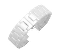 BGFFDSZ Ceramic Strap 14mm 16mm 18mm 20mm 21mm 22mm Suitable Compatible With Seiko Tissot Universal Men's And Women's Bracelets Black(White,19mm)