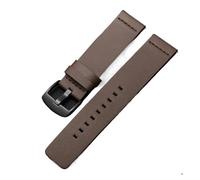 BGFFDSZ Compatible With Armani Watch Strap AR1970 / 1918 11243 2447 Citizen CK Leather Men's Black Brown Band 18mm 20mm 22mm(Brown-black,18mm)