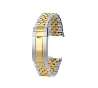 BGFFDSZ Compatible With Casio Duro 2784 MDV-106/B/G Stainless Steel Watch Strap Mdv107-1A Solid Curved Bracelet MDV106 Diving Metal Watchband(Gold silver)