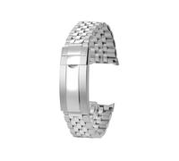 BGFFDSZ Compatible With Casio Duro 2784 MDV-106/B/G Stainless Steel Watch Strap Mdv107-1A Solid Curved Bracelet MDV106 Diving Metal Watchband(Silver)