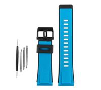 BGFFDSZ Compatible With Casio G-SHOCK Watch Strap GA-2000 GA2000 Ga2200 Waterproof Sports Resin Silicone Watch Chain Watchband Black Blue Red 24mm(Sky blue)