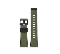 BGFFDSZ Compatible With CASIO GA-2000 GA2000 GA-2200 PRG-600 Prg-650 PRW-6600 Series Watch Chain Soft Silicone Rubber Strap Orange Wristband 24mm(Army green)