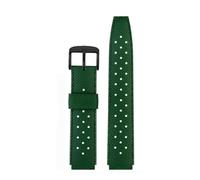 BGFFDSZ Compatible With Casio MWA-100H Modified Rubber Silicone Watch Strap 22x20mm MWA-100 Dark Heart Of Steel Men's Sports Band Black Green(Green BK)