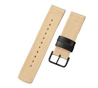 BGFFDSZ Compatible With Casio PRG-600YB PRG-650 PRW-6600 GA2000 Nylon Strap Waterproof Wristwatch Band Bracelet Watch Longer 24mm(Khaki black)