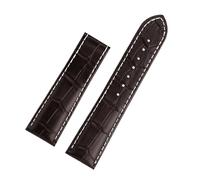 BGFFDSZ Compatible With Hamilton Khaki Aviation Classic Series Men's Bracelet Cowhide Leather Watchband 20mm 22mm Black Brown Strap Folding Buckle(03-dark brown no C,20mm)