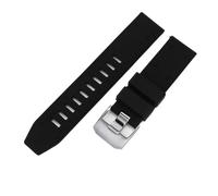 BGFFDSZ Compatible With Luminox Allergy Compass Tactic Rubber Silicone Watchbands 8831 3501 6251 6501 Series 23mm Dividing Rule Watch Strap(Black-Steel)
