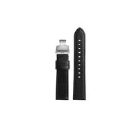 BGFFDSZ Cow Leather Watch Strap Men's Compatible With Armani AR1694|60012|1732|1692|1507|1981|AX2098 Watches Band 20mm 22mm Black Watchband(Silver Yellow,22mm)