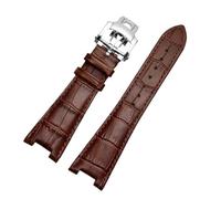 BGFFDSZ Leather Watch Band Compatible With Patek Philippe 5711 5712G Nautilus Brown Black Blue Soft Cowhide Straps 25mmX13mm(Brown,25-13MM_NO BUCKLE)