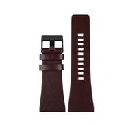 BGFFDSZ Leather Wrist Band Compatible With Diesel DZ7406 DZ7408 DZ4280 DZ4343 Watch Strap 22mm 24mm 26mm 28mm 30mm 32mm 34mm Men's Bracelet(Brown black clasp,34mm)