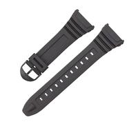 BGFFDSZ Resin Watchbands Compatible With Casio W-96H Replacement Strap W96H Bracelet Waterproof Sports Wristband(Black-Black)