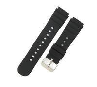 BGFFDSZ Silicone Rubber Waterproof Watchband Compatible With Luminox Men's Diving Adventure 3901 3001.Bo 3000 Convex Interface Accessories(Black-Steel)