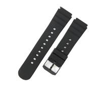 BGFFDSZ Silicone Rubber Waterproof Watchband Compatible With Luminox Men's Diving Adventure 3901 3001.Bo 3000 Convex Interface Accessories(Black-Black)