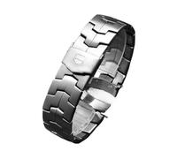 BGFFDSZ Silver 316L Stainless Steel Watchband 22mm Solid Curved End Links Bracelet Compatible With TAG HeueR Link CALIBRE 42mm Watch