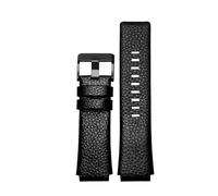 BGFFDSZ Soft Calfskin Strap Mens Chain Compatible With Diesel DZ1089 DZ1123 DZ1132 Substitute Convex Strap30*22mm 30mm*20 28 * 20mm Black(Black bk,28mm-22mm)
