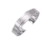BGFFDSZ Solid Stainless Steel Band Compatible With Rolex Explorer II Watch Strap Universe Fold Buckle Men's Arc Type Special Interface Watchbands(Steel(MS)-Z11,21mm-No Log)