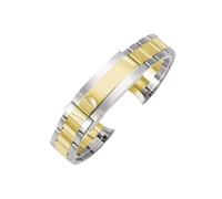 BGFFDSZ Solid Stainless Steel Band Compatible With Rolex Explorer II Watch Strap Universe Fold Buckle Men's Arc Type Special Interface Watchbands(Steel Gold(LG)-Z9,20mm-No Log)