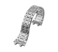 BGFFDSZ Solid Stainless Steel Bracelet 28mm 26mm Compatible With AP 15400 Audemars Piguet Royal Oak GA2100 2110 Strap Men Silver Watchbands