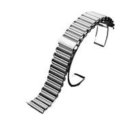 BGFFDSZ Stainless Steel Watch Strap Breathable Metal Bonklip Watchband 20mm 22mm Quick Release Bracelet Men's Band(Silver,20mm)