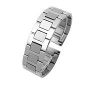 BGFFDSZ Stainless Steel Watchband Compatible With Solo Santos Compatible With Cartier Bracelets Men Women Solid Watch Strap Accessories(17.5mm-width)