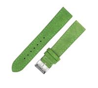 BGFFDSZ Suede Leather Watch Strap 18mm 20mm 22mm Brown Blue Black Watchband Stainless Steel Buckle Men Women Watch Accessories(Green,20mm)