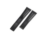 BGFFDSZ Super Breathable Design Odorless Watch Accessories Compatible With Tag Heuer Series Dainty Cow Leather Strap Black 22mm(Black Black-No)