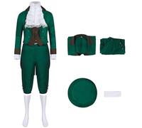 BGFIPAJG 5 Piece Green Leprechaun Costume Adult St. Patrick's Day Outfits with Tops Bottom Hat Sock St Patricks Day Accessories Irish Fancy Dress (Green, XXL)