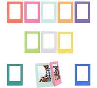 Bgfuni Magnetic Photo Frame, Polaroid Magnet Picture Frame, 10 Colors Picture Frame for Polaroid/Instax Photos, Plastic Refrigerator Magnets for Fridge, 3 Inch Mini Frame (10 PCS)
