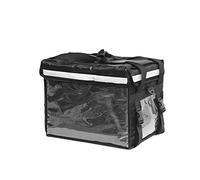 BGFYUSF 44 Liter Large Insulated Food Bag， Durable Waterproof Oxford Picnic Bags， Reusable Pizza Takeaway Backpack with Suitable for Hot and Cold Food，Black
