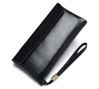 BGFYUSF Large-Capacity Clutch Bag Men's Handbag Soft Leather Business Hand-Carrying Wallet Men's Multi-Card Wallet Men，A-20 * 10cm
