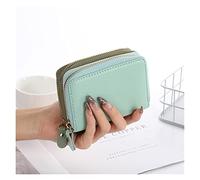 BGFYUSF Leather Casual Business Card Holders Double Zipper Women Men Wallet Passport Bag Case Fashion Unisex，A